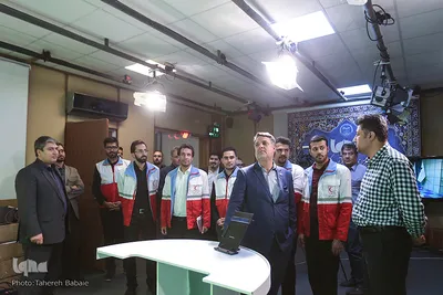 بازدید جوانان هلال احمر از ایکنا

