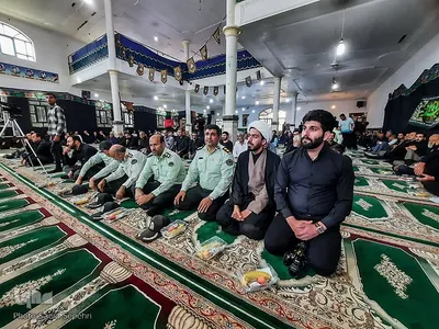 مراسم چهلم شهید مدافع امنیت شهید علی میرزایی در ملایر