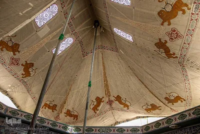 برپایی خیمه‌های عزا در زرقان استان فارس‎‎