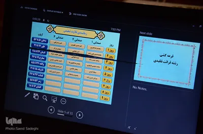قرعه کشی نفرات برگزیده مسابقه تلویزیونی قرآن نغمه سی‎