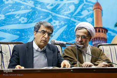 حجت‌الاسلام محمد ذبیحی و وحید احمدی در پانزدهمین همایش بین‌المللی بانوان قرآن‌پژوه