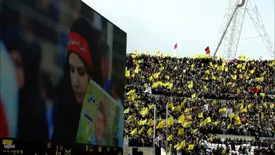 حضور دوستداران مقاومت در مراسم تشییع پیکر سیدحسن نصرالله