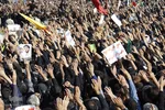مراسم تشییع پیکر مطهر شهید حججی در نجف‌آباد
