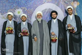 چهارمین آیین عمامه‌گذاری شماری از طلاب و همچنین جشن حفظ کل قرآن کریم گروهی دیگر از طلاب مدرسه علمیه دارالسلام