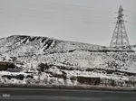 بارش برف در محورهای مواصلاتی شهرستان اهر