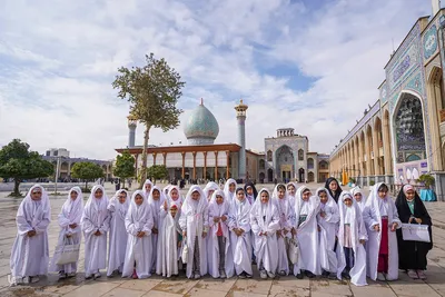 جشن تکلیف دختران در حرم شاهچراغ(ع)‎