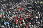 تشییع پیکر سپهبد شهید علی شادمانی در همدان‎