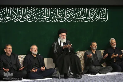 مراسم عزاداری شب تاسوعای حسینی با حضور رهبر معظم انقلاب
