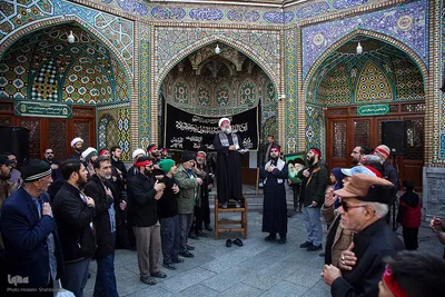 دسته های عزاداری در سوگ شهادت امام هادی(ع)