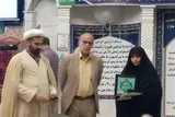 بانوی فعال قرآنی مسجد امام هادی(ع) خرم‎آباد تکریم شد