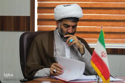 حجت‌الاسلام عبدالله حسینخانی، رئیس اداره قرآنی اداره کل اوقاف و امور خیریه استان مرکزی/عکاس:زهرا بهرامی