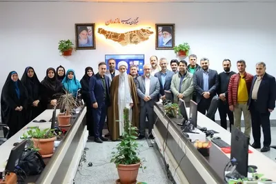 نشست نماینده ولی فقیه در مازندران با مدر کل صدا و سیمای مازندران