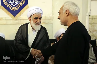 مراسم بزرگداشت آیت الله محمد آصف محسنی(ره) در شبستان امام خمینی (ره) حرم مطهر حضرت فاطمه معصومه سلام الله علیها