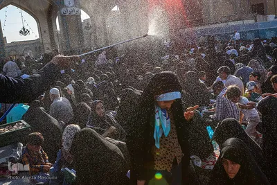 مراسم دعای عرفه در حرم مطهر رضوی