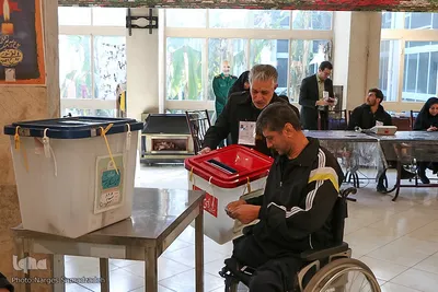 شور انتخابات در آسایشگاه جانبازان شهید مطهری