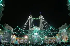 حرم کریمه اهل بیت(ع) در شب عید غدیر