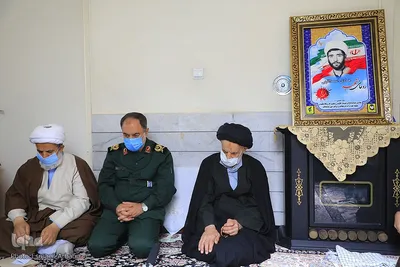 دیدار نماینده ولی فقیه در خراسان‌جنوبی با خانواده شهدای روحانی