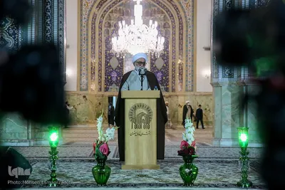 وداع با پیکر روحانی شهید اصلانی در حرم مطهر رضوی
