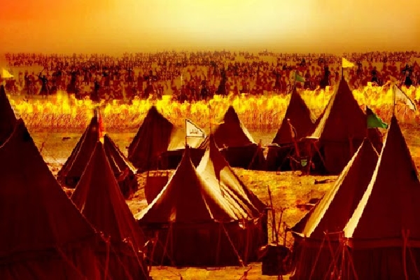 ورود امام به سرزمین کربلا و برپایی خیمهها ورود امام به سرزمین کربلا و برپایی خیمهها