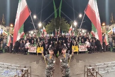 هفتاد و چهارمین اجتماع شبانه بابلسر در میدان شهدا