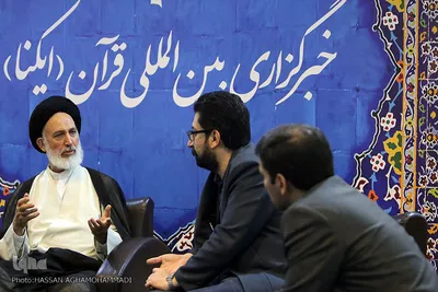 غرفه خبرگزاری ایکنا در نهمین روز بیست و ششمین نمایشگاه قرآن کریم