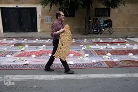 سفره افطاری هیئت حضرت ابوالفضل(ع) بلوار ابوذر تهران