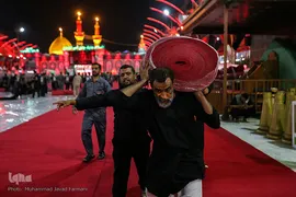 مفروش شدن بین الحرمین به فرش قرمز