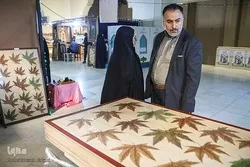 عرض أول مصحف مكتوب على أوراق الشجر في إيران