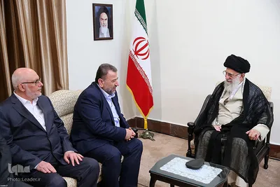 دیدار نایب رئیس دفتر سیاسی حماس با رهبر انقلاب