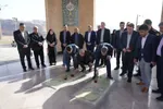 ادای احترام وزیر میراث‌فرهنگی به مقام شامخ شهدای گمنام پلدختر