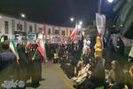 موج پنجاه و هفتمین شب اجتماع مردم  بابلسر  در  میدان شهدای بیت المقدس