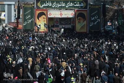 اجتماع هیئت‌های عاشورای فاطمی در میدان هفت تیر