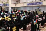 اجتماع طلاب مدارس علمیه خواهران ارومیه در حمایت از مردم فلسطین‎