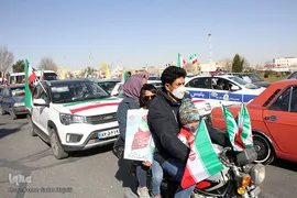 راهپیمایی خودرویی و موتوری 22 بهمن 1400 در یزد‎‎