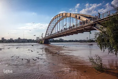 بالا آمدن سطح آب رودخانه کارون