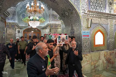 تشییع پیکر بسیجی شهید سید محمد امین مودت