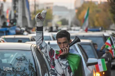 جشن پیروزی تیم ملی در سمنان