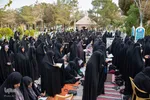 برگزاری مراسم نیایش در گلستان شهدای اصفهان به نیت پیروزی مقاومت فلسطین