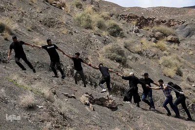 آیین سنتی «نخل‌گردانی» در روستای ابیانه نطنز