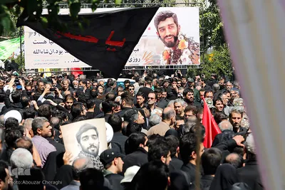 مراسم تشییع پیکر مطهر شهید محسن حججی در تهران