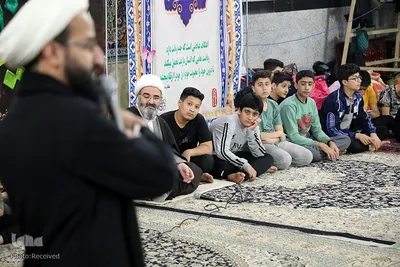 مراسم اعتکاف دانش آموزی در سمنان