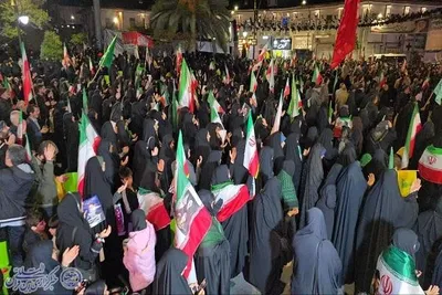مردم انقلابی بابلسر در چهل و هفتمین اجتماع شبانه مردمی