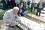 آیین عطر افشانی  و غبارروبی مزار شهدا در سوادکوه شمالی
