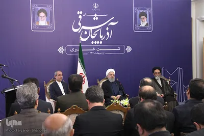 حسن روحانی رئیس جمهور در تبریز