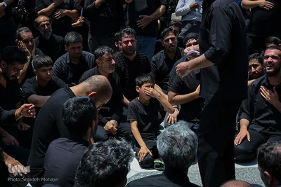 حرم مطهر رضوی در سوگ علمدار کربلا