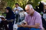 قرائت دعای عرفه در باغ رضوان اصفهان