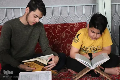 مراسم معنوی اعتکاف رمضانیه در مساجد ملایر‎‎