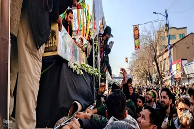 تشییع پیکر مطهر شهدای گمنام تازه تفحص شده در ارومیه‎