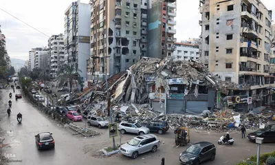 بازگشت مردم جنوب لبنان به خانه پس از آتش بس