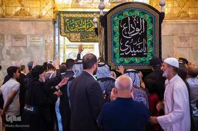 مراسم سوگواری شهادت امام صادق در حرم حضرت عباس (عليه السلام)